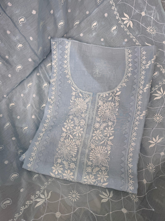 Chikankari Kurta Suit with Dupatta