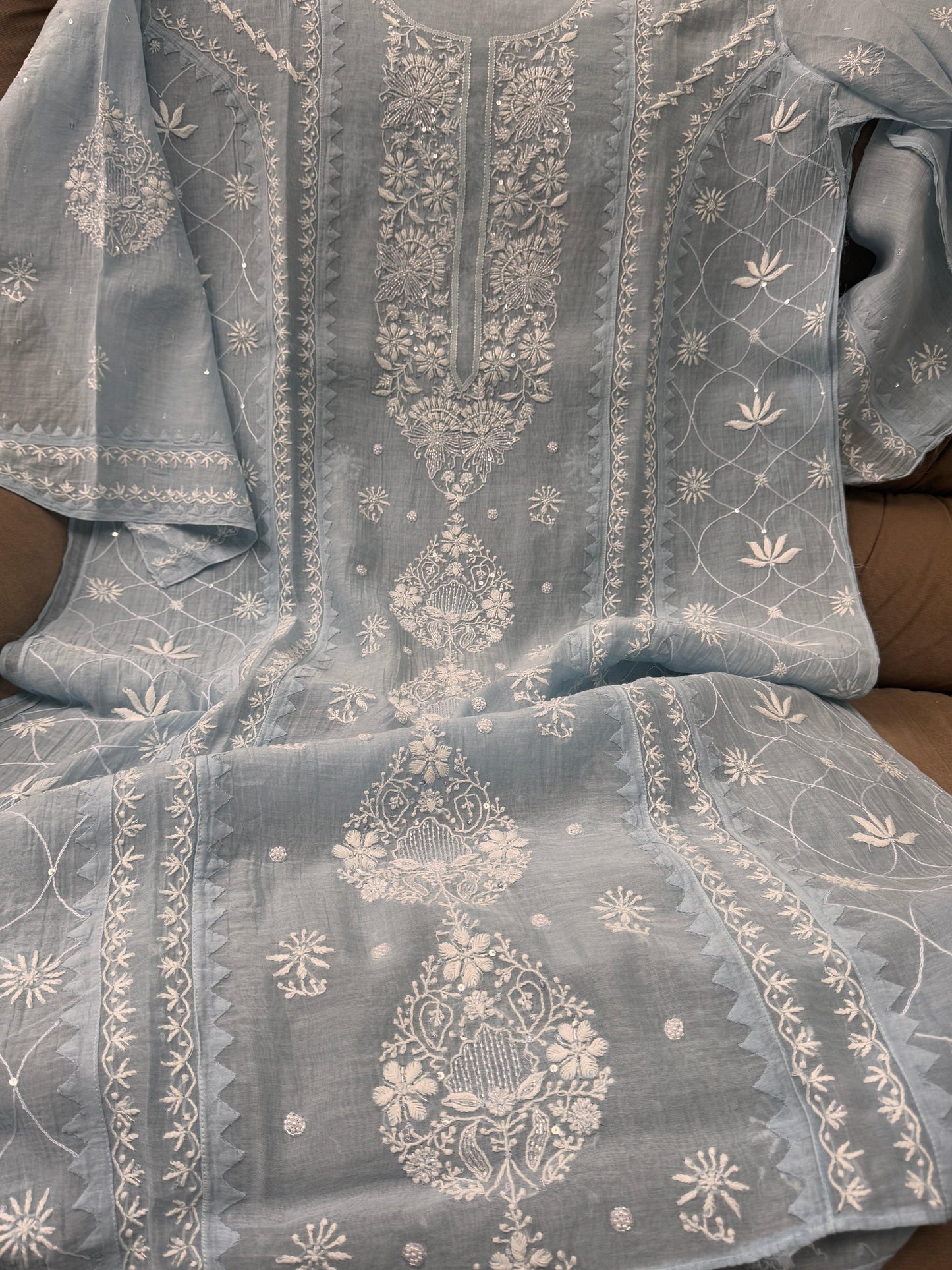 Chikankari Kurta Suit with Dupatta