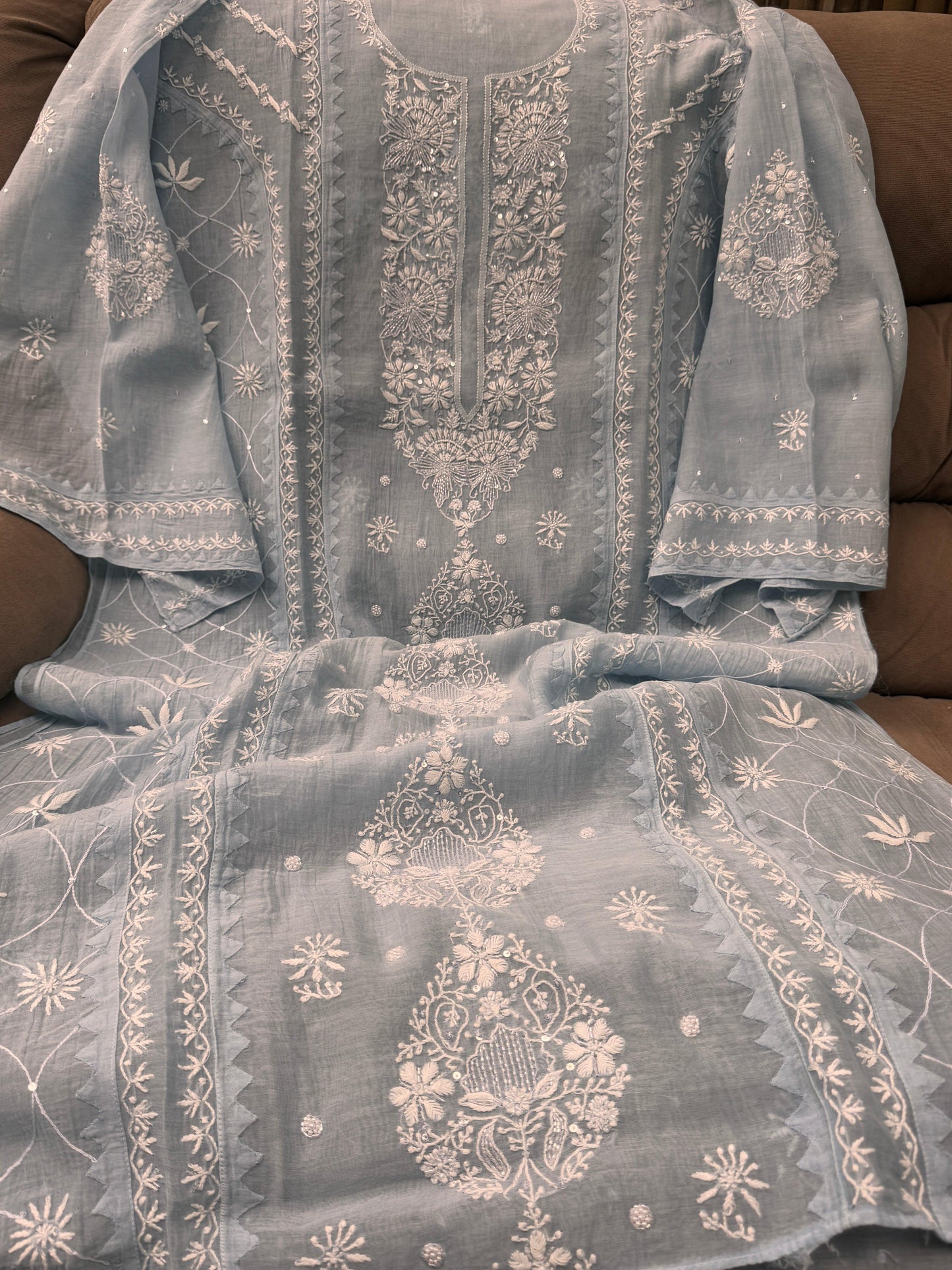 Chikankari Kurta Suit with Dupatta