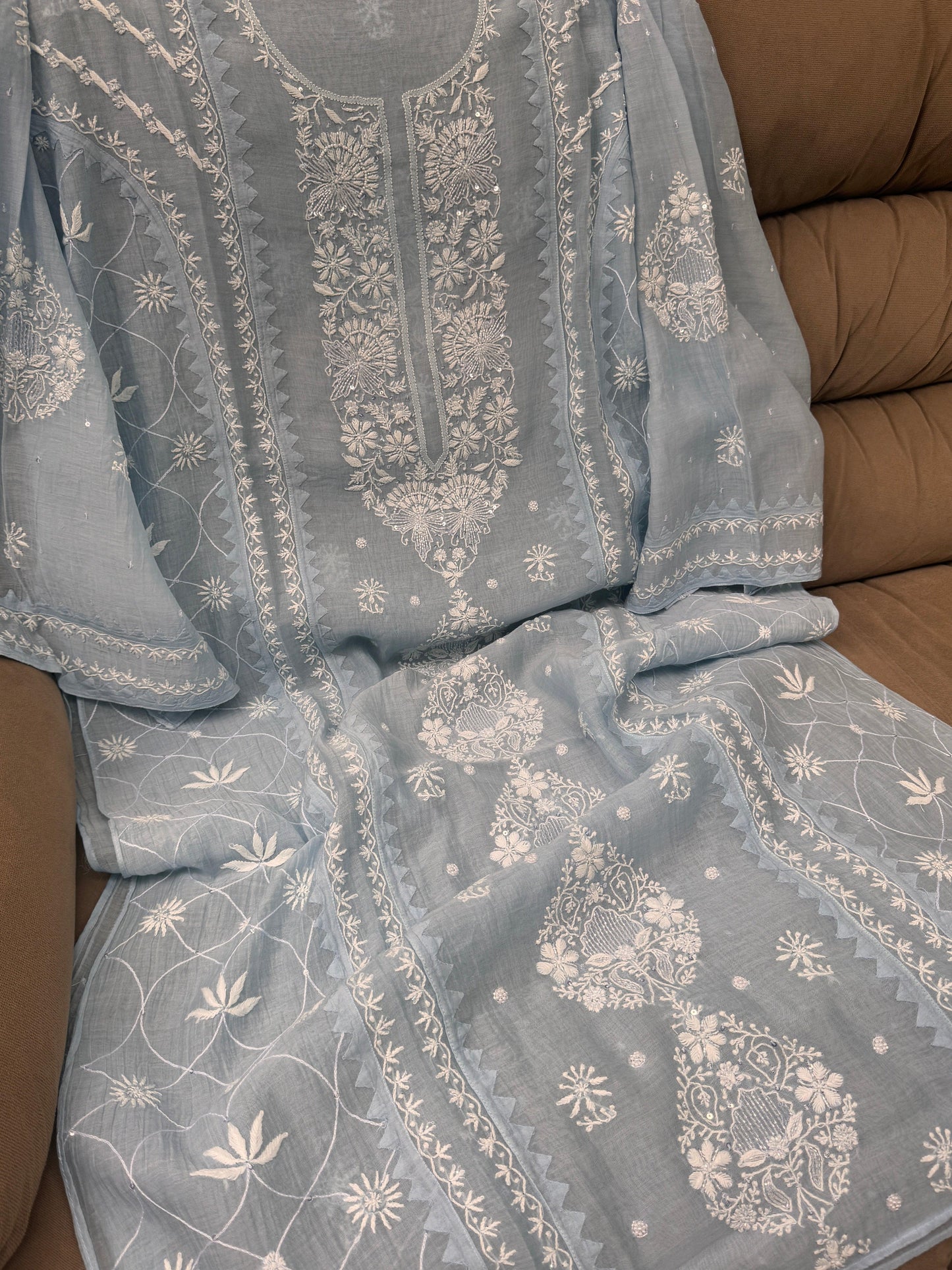 Chikankari Kurta Suit with Dupatta