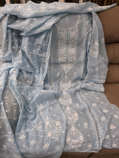 Chikankari Kurta Suit with Dupatta