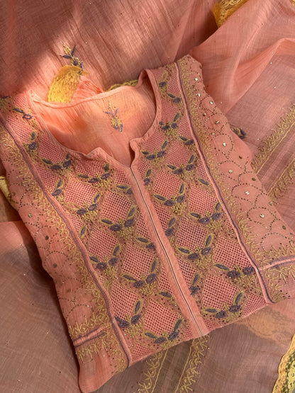 Semistitched Mulmul Anarkali